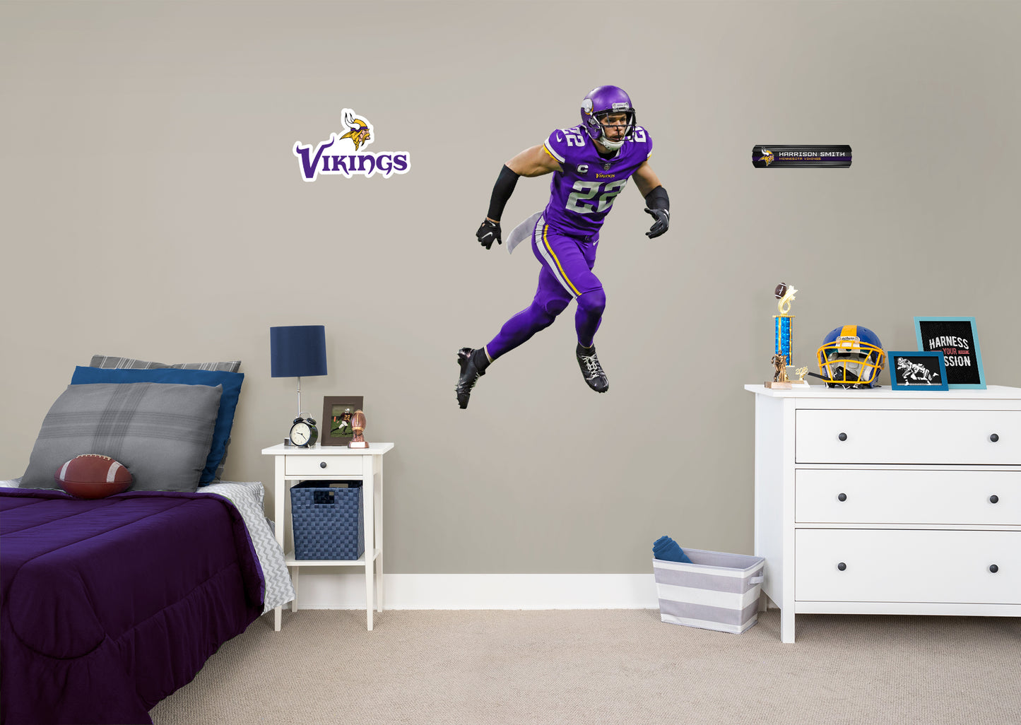 Minnesota Vikings: Harrison Smith - Officially Licensed NFL Removable Adhesive Decal