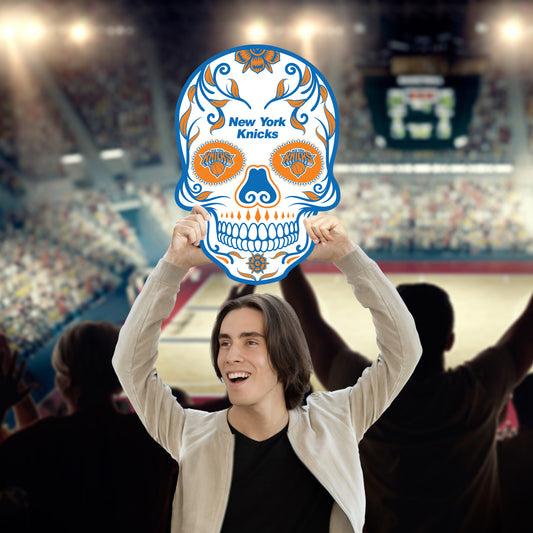 New York Knicks: Skull Foam Core Cutout - Officially Licensed NBA Big Head