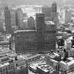 JL Hudson Building (1965) - Officially Licensed Detroit News Canvas