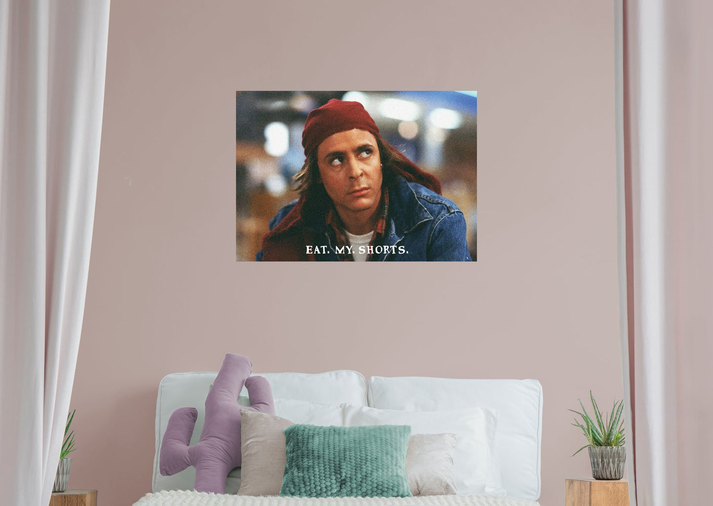 The Breakfast Club:  Eat My Shorts Mural        - Officially Licensed NBC Universal Removable Wall   Adhesive Decal