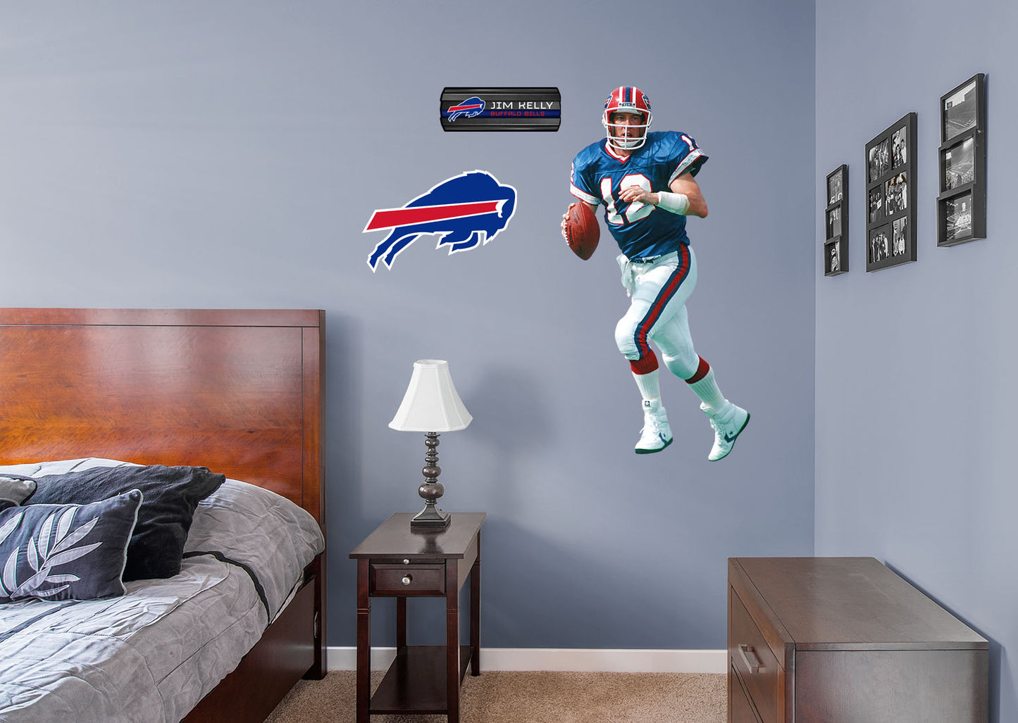 Buffalo Bills: Jim Kelly  Legend        - Officially Licensed NFL Removable Wall   Adhesive Decal