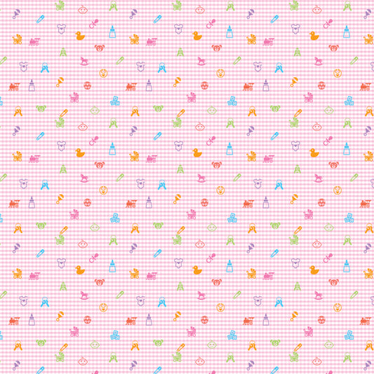 Baker Pink Kids            -Peel & Stick Wallpaper