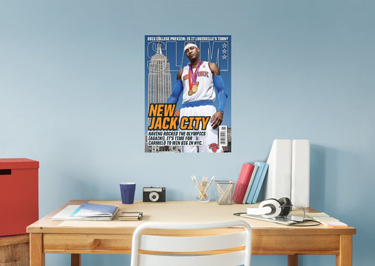 New York Knicks: Carmelo Anthony SLAM Magazine 162 Cover Mural - Officially Licensed NBA Removable Adhesive Decal
