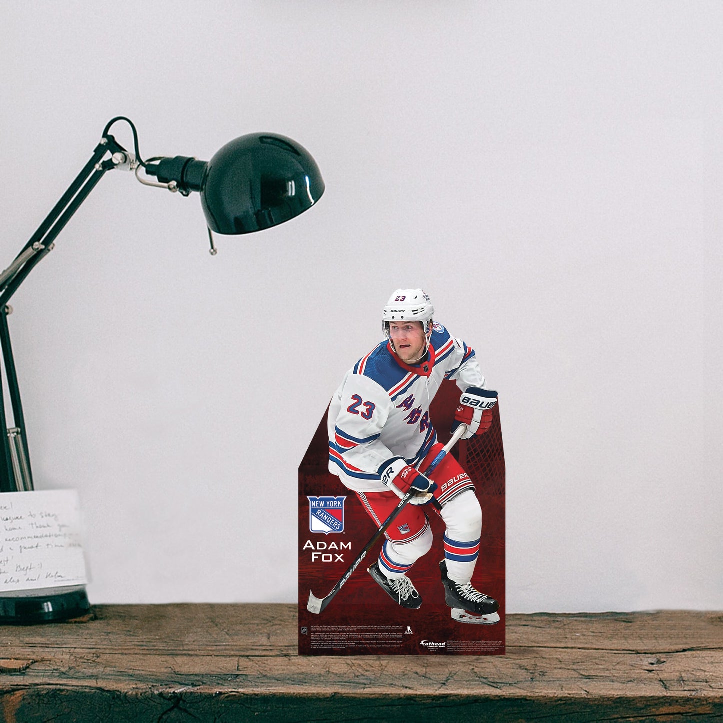 New York Rangers: Adam Fox Mini Cardstock Cutout - Officially Licensed NHL Stand Out