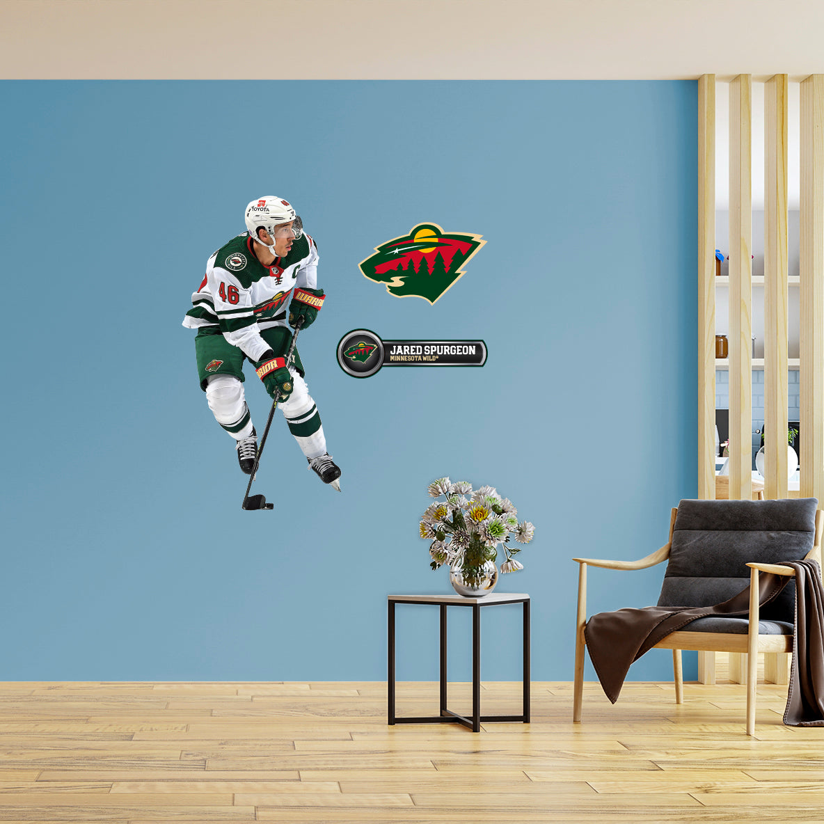 Minnesota Wild: Jared Spurgeon - Officially Licensed NHL Removable Adhesive Decal