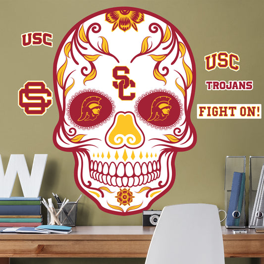 USC Trojans: Skull - Officially Licensed NCAA Removable Adhesive Decal