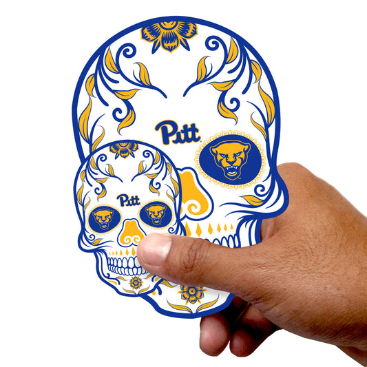 Pittsburgh Panthers:   Skull Minis        - Officially Licensed NCAA Removable     Adhesive Decal
