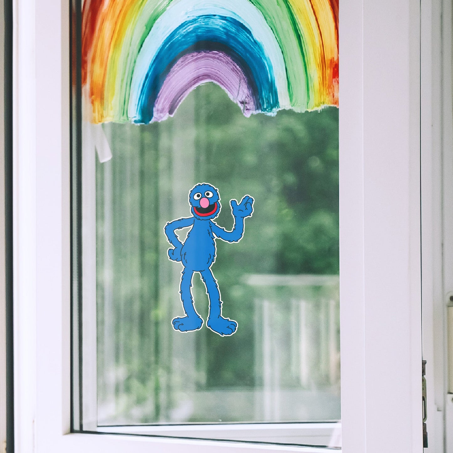 Grover Window Cling - Officially Licensed Sesame Street Removable Window Static Decal