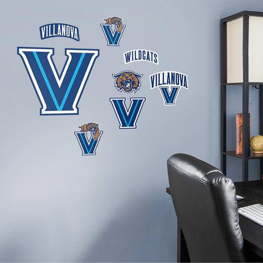Villanova Wildcats: Logo Assortment - Officially Licensed Removable Wall Decals