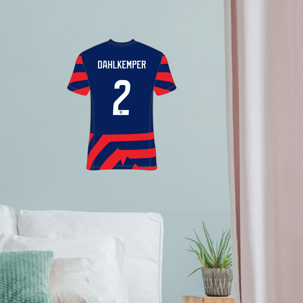Abby Dahlkemper Jersey Graphic Icon - Officially Licensed USWNT Removable Adhesive Decal