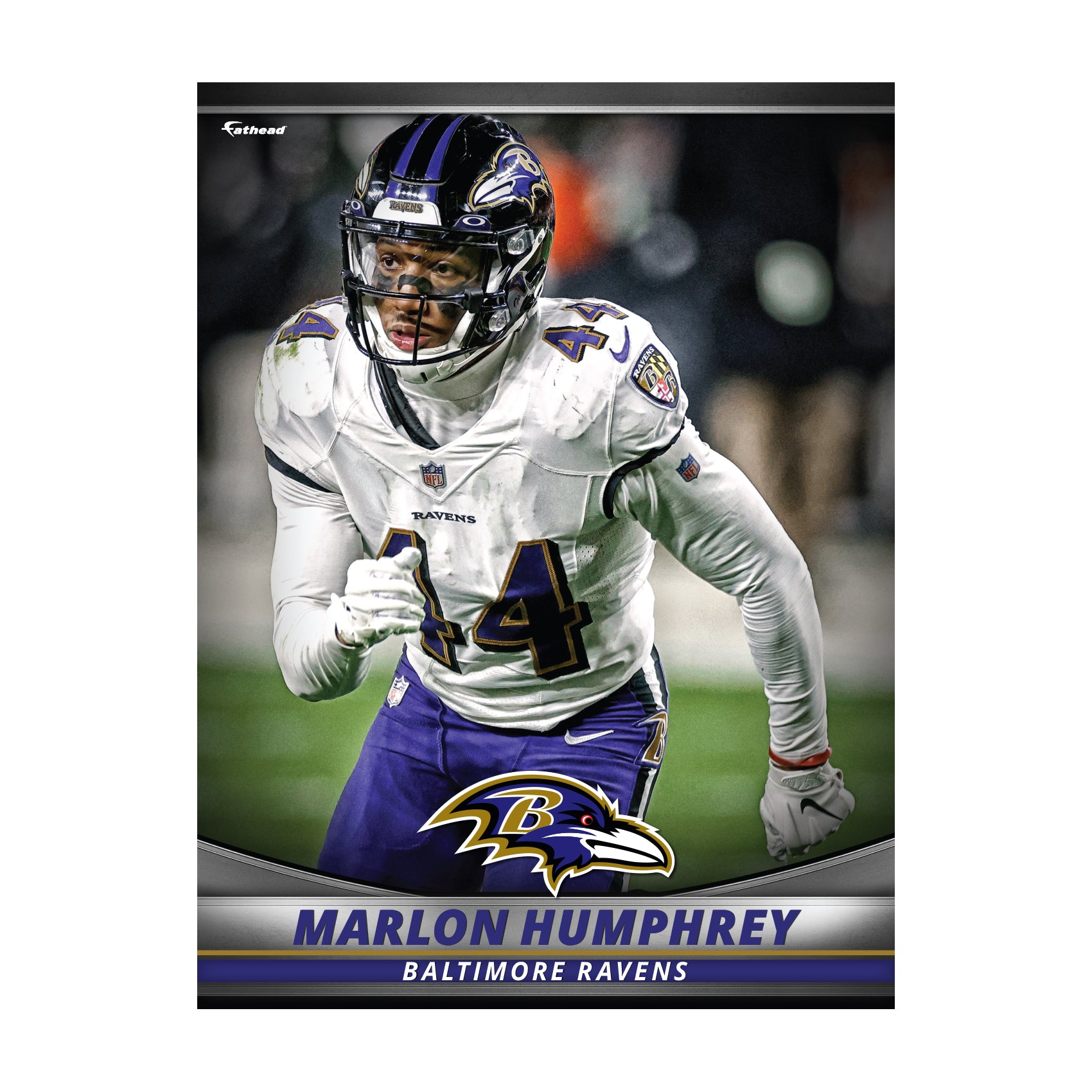 Baltimore Ravens: Marlon Humphrey 2021 GameStar - Officially Licensed –  Fathead