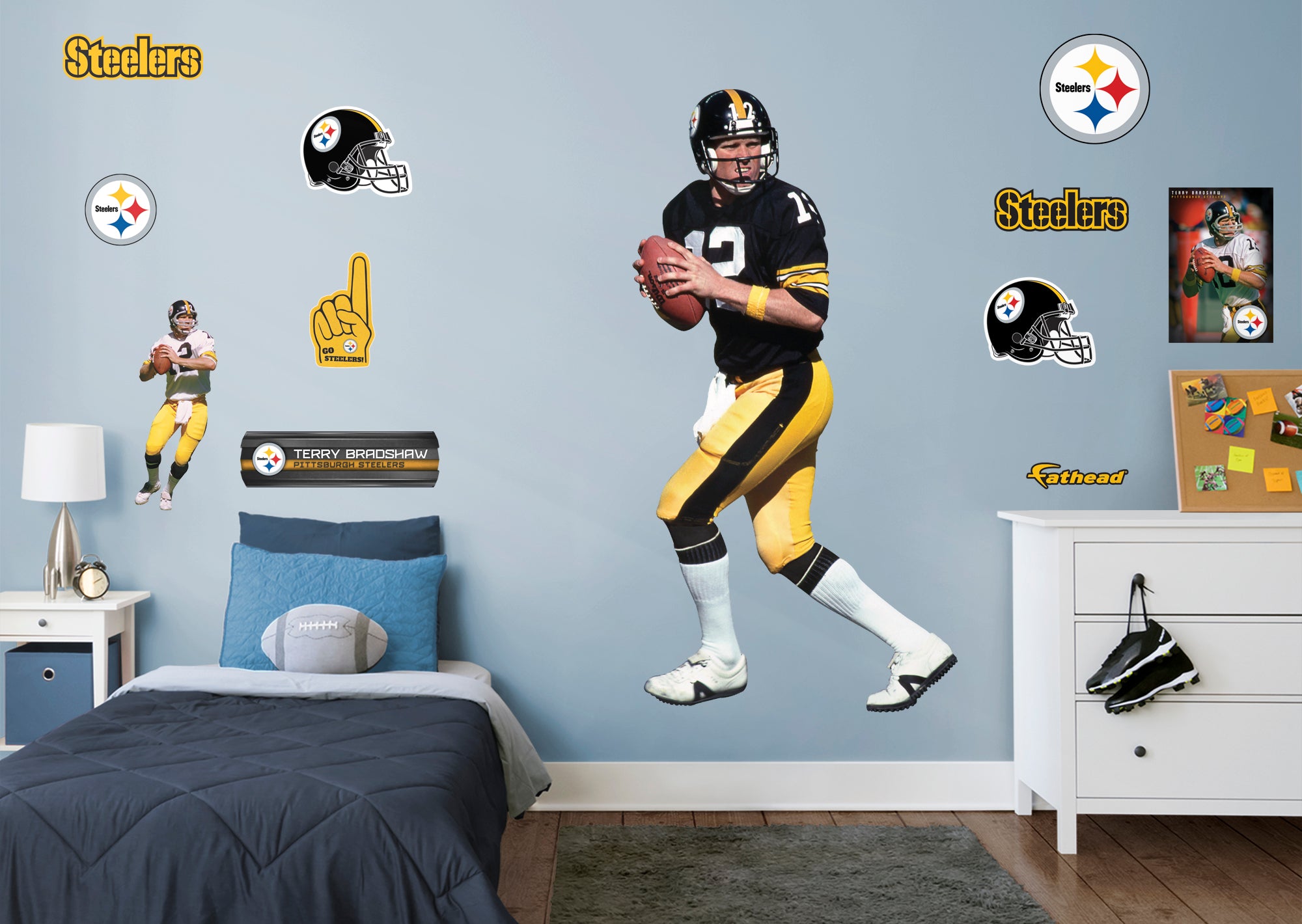 Pittsburgh Steelers: Minkah Fitzpatrick 2021 GameStar - NFL Removable Adhesive Wall Decal Giant 36W x 48H