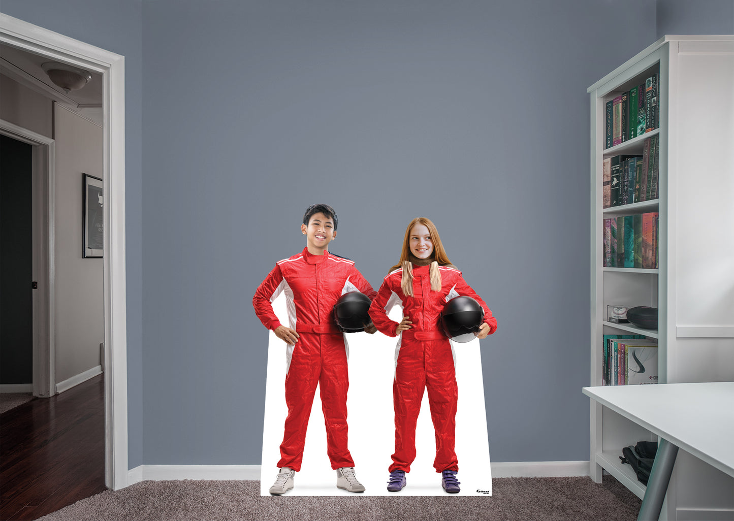 Sports: Auto Racing Champions Stand In Life-Size Foam Core Cutout - Stand Out