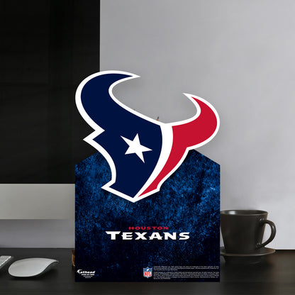 Houston Texans:   Logo  Mini   Cardstock Cutout  - Officially Licensed NFL    Stand Out