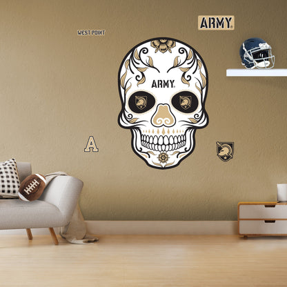 Army Black Knights: Skull - Officially Licensed NCAA Removable Adhesive Decal