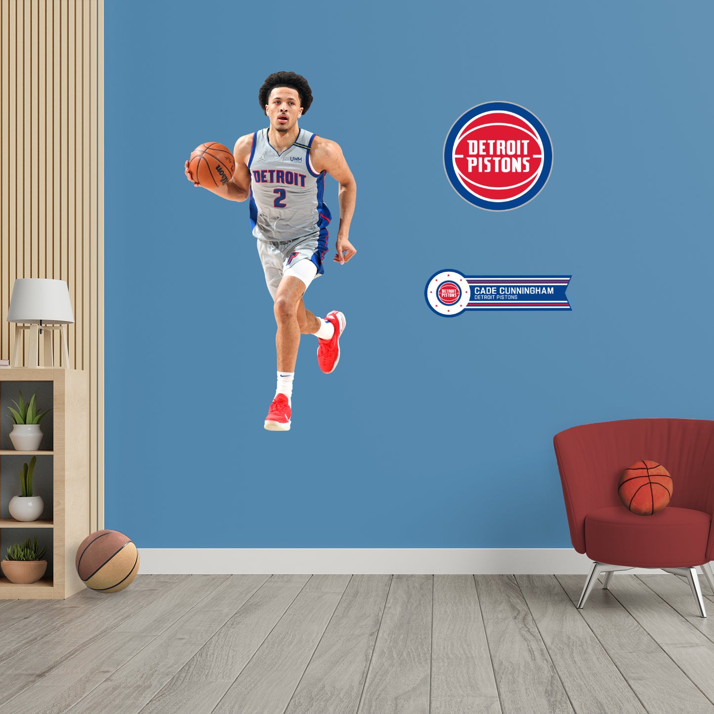 Detroit Pistons: Cade Cunningham - Officially Licensed NBA Removable Adhesive Decal