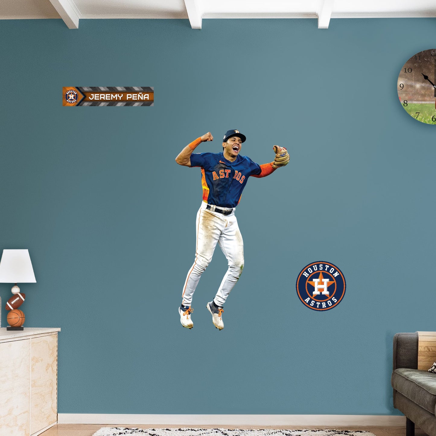 Houston Astros: Jeremy Peña World Series - Officially Licensed MLB Removable Adhesive Decal