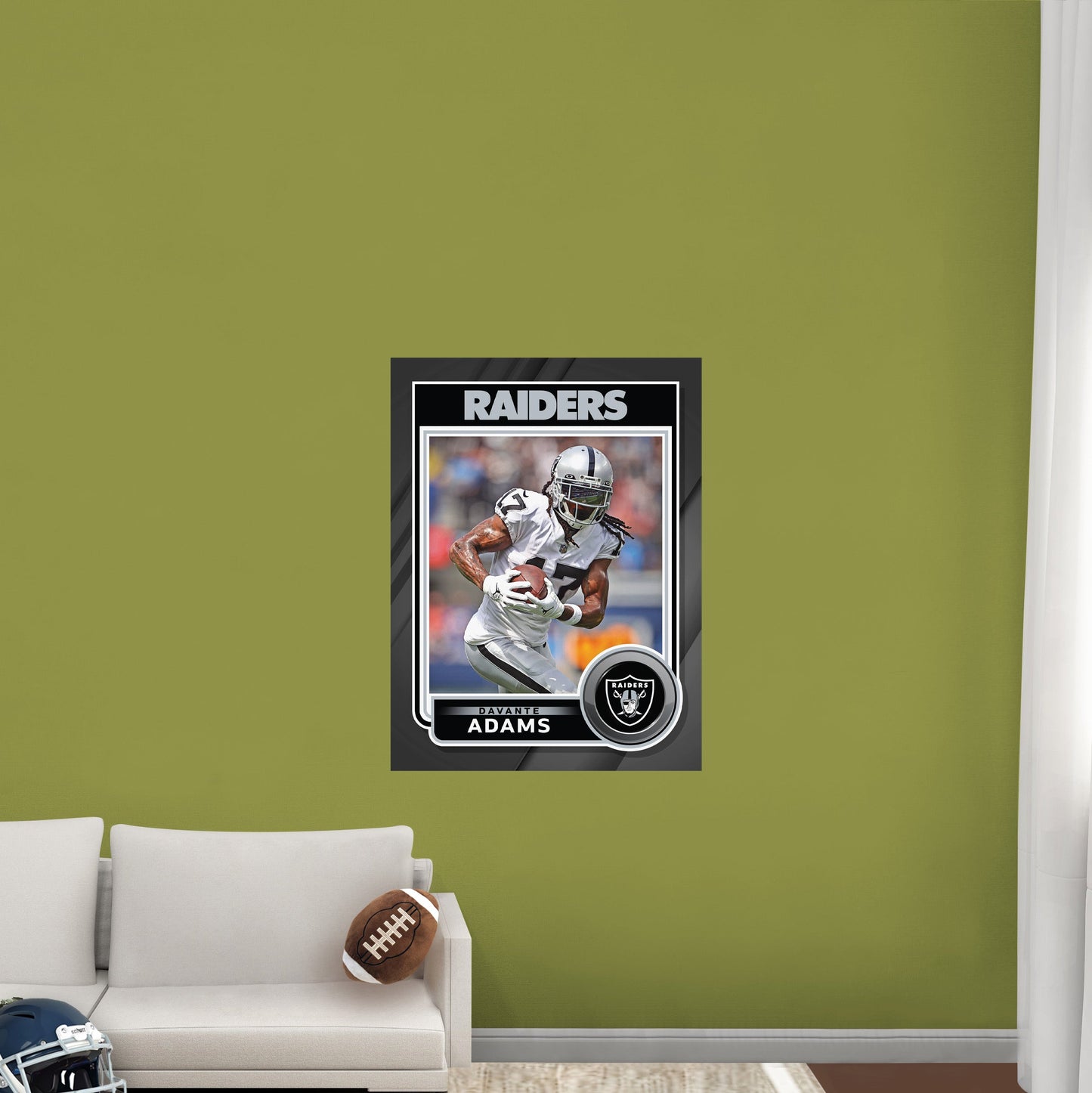Las Vegas Raiders: Davante Adams Poster - Officially Licensed NFL Removable Adhesive Decal