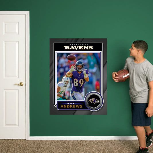 Baltimore Ravens: Mark Andrews Poster - Officially Licensed NFL Removable Adhesive Decal