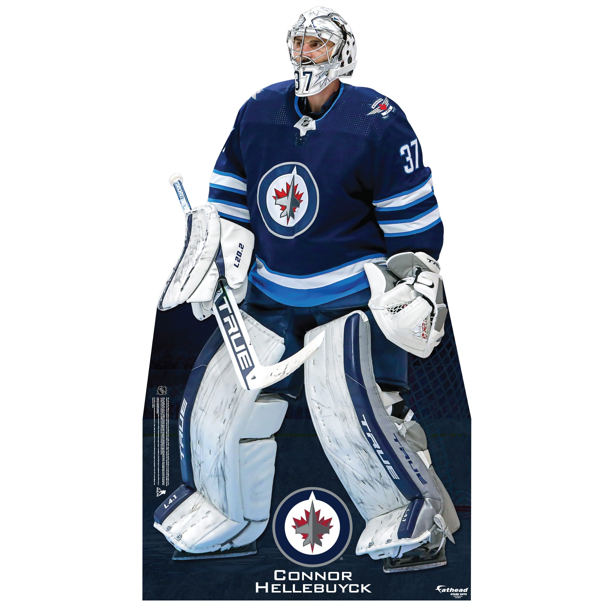 Connor Hellebuyck Winnipeg Jets Adidas 2022 Primegreen Reverse