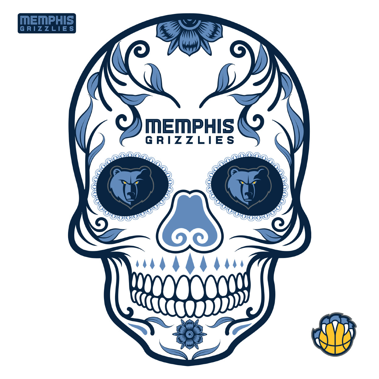 Memphis Grizzlies Stickers for Sale