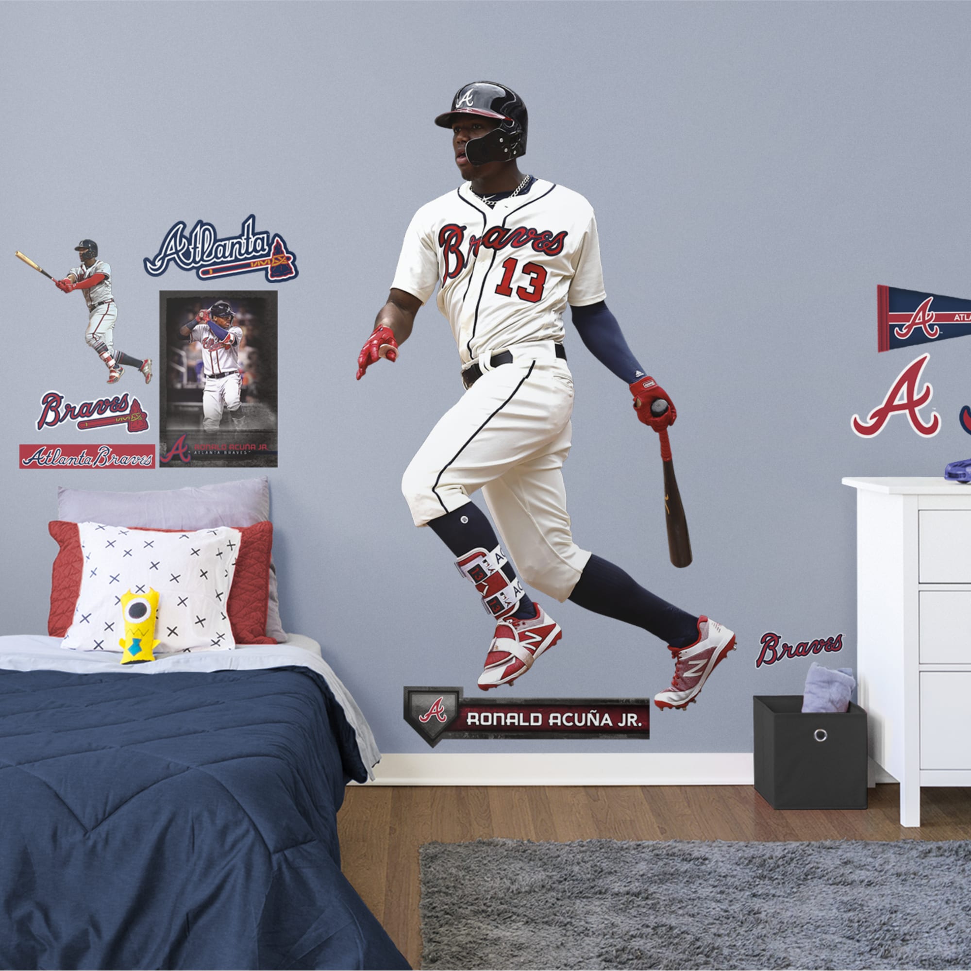 Atlanta Braves: Ronald Acuña Jr. 2023 Fielding - Officially Licensed MLB  Removable Adhesive Decal