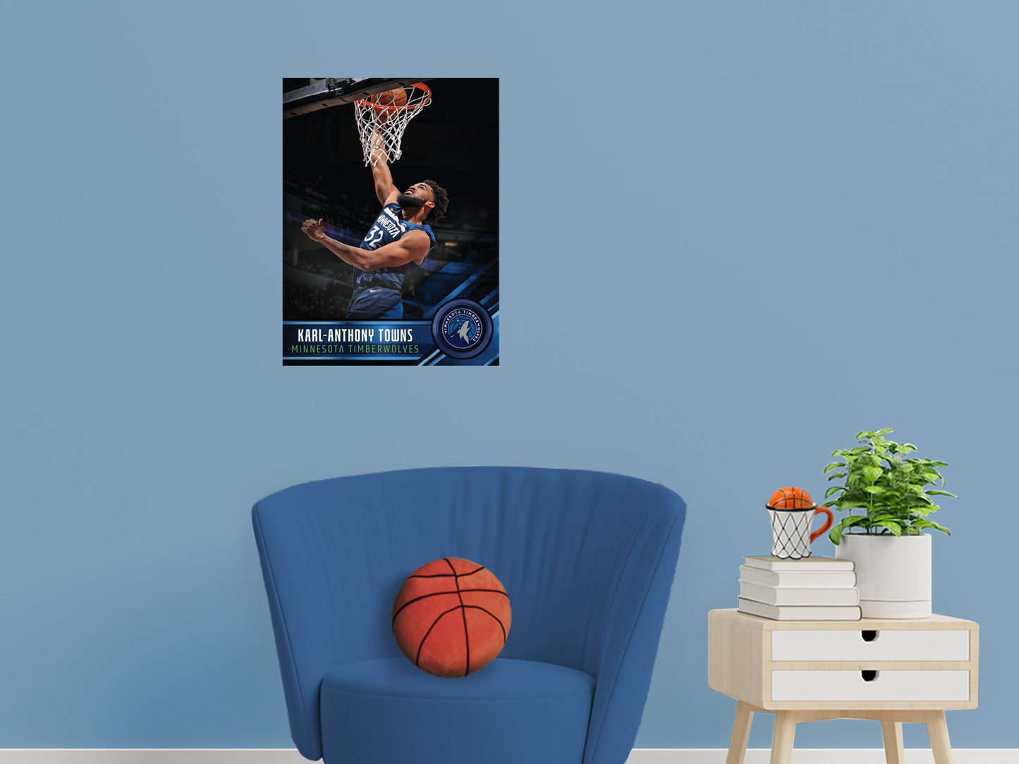 Minnesota Timberwolves: Karl-Anthony Towns Poster - Officially Licensed NBA Removable Adhesive Decal
