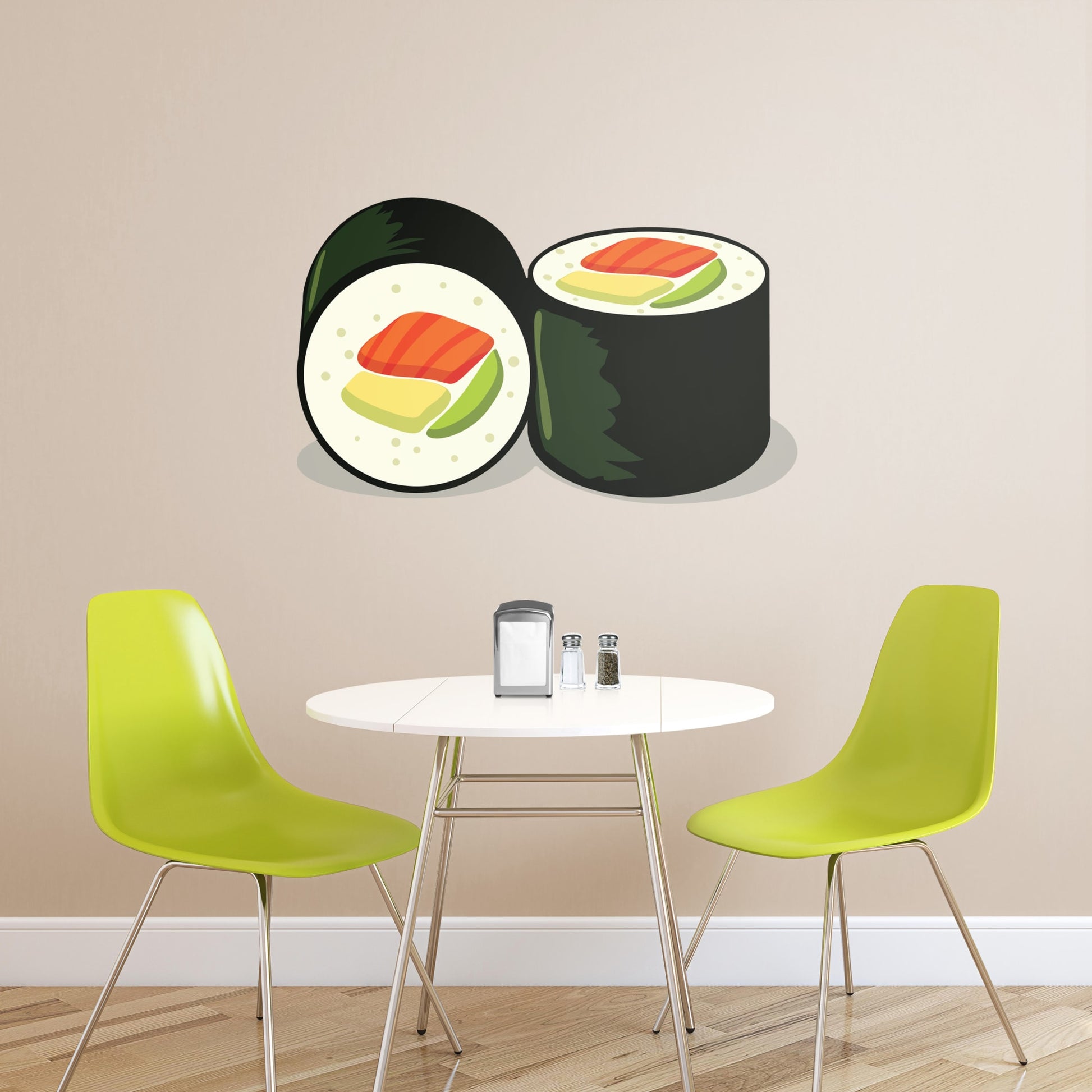 X-Large Sushi Roll + 2 Decals (33"W x 20"H)