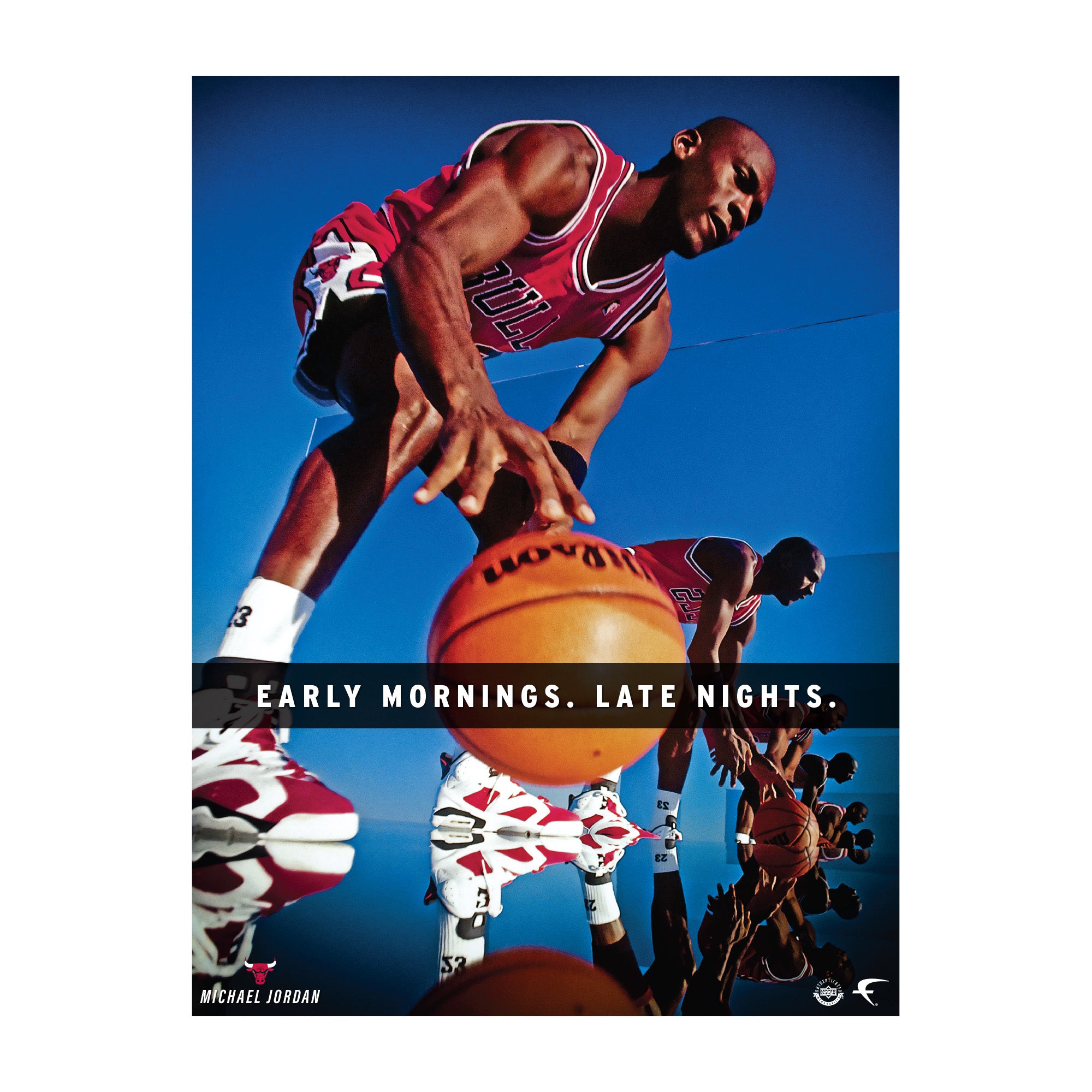 Chicago Bulls: Michael Jordan Dribble Motivational Poster - Officially –  Fathead
