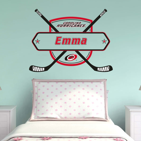 Carolina Hurricanes: Personalized Name - Officially Licensed NHL Transfer Decal
