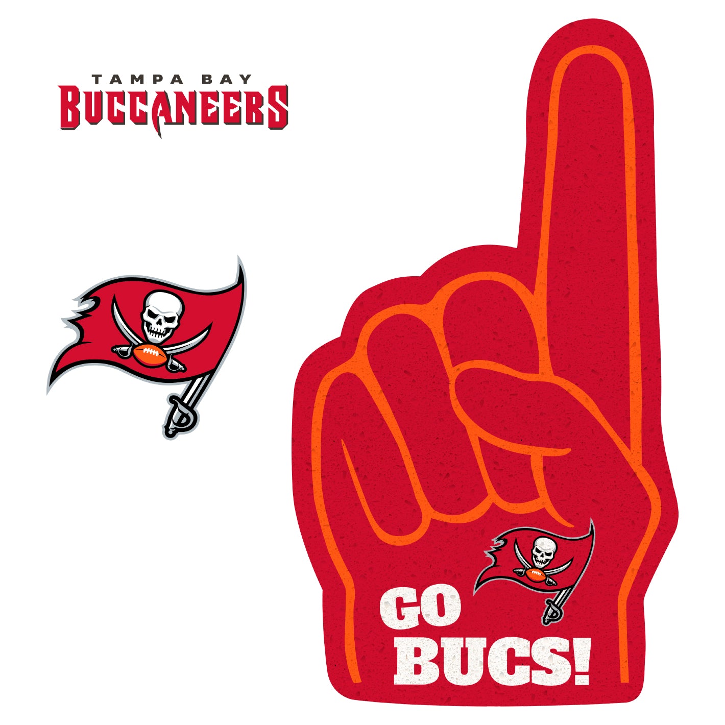 Tampa Bay Buccaneers: 2021 Foam Finger - Officially Licensed NFL Remov –  Fathead