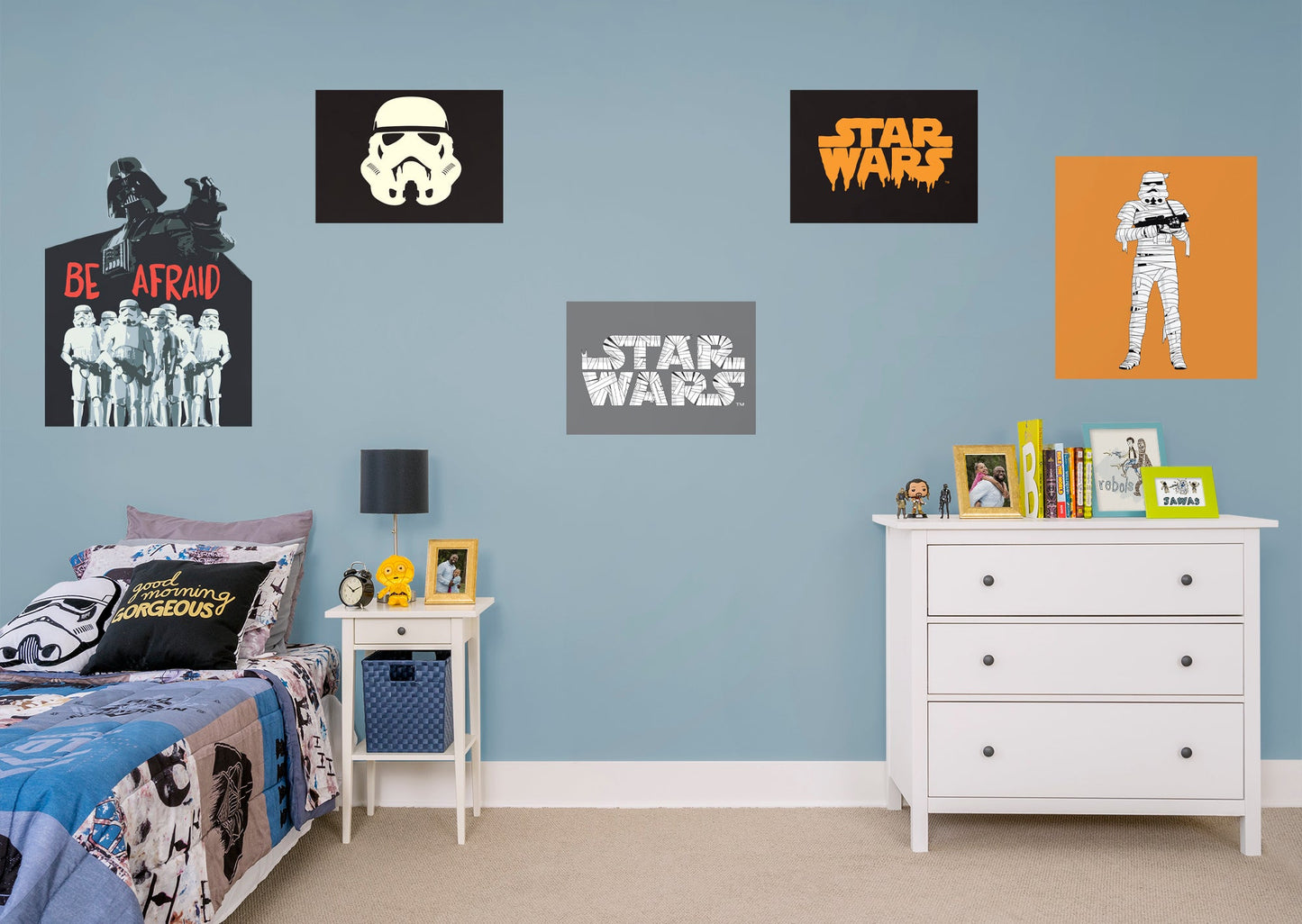 Assorted Halloween Collection        - Officially Licensed Star Wars Removable Wall   Adhesive Decal