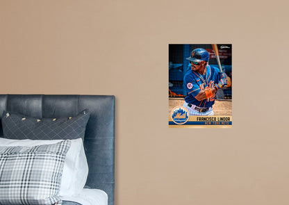 New York Mets: Francisco Lindor  GameStar        - Officially Licensed MLB Removable Wall   Adhesive Decal