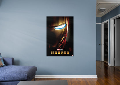 Iron Man:  Movie Posters Mural        - Officially Licensed Marvel Removable Wall   Adhesive Decal