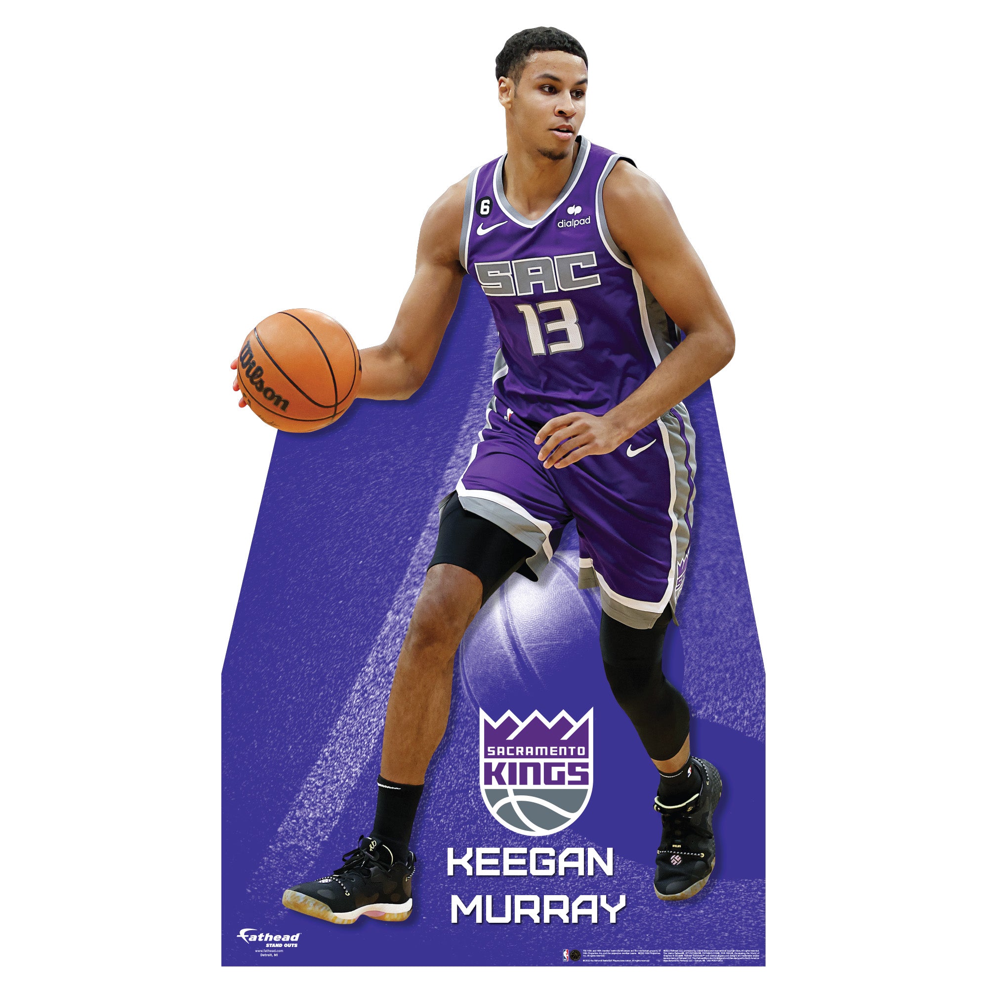 Keegan Murray Basketball Paper Poster Kings 3 - Keegan Murray - Sticker
