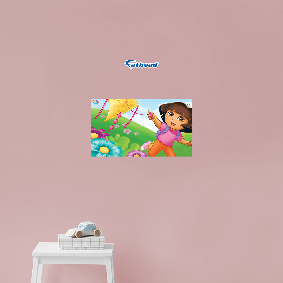 Dora the Explorer: Dora with Kite Poster - Officially Licensed Nickelodeon Removable Adhesive Decal