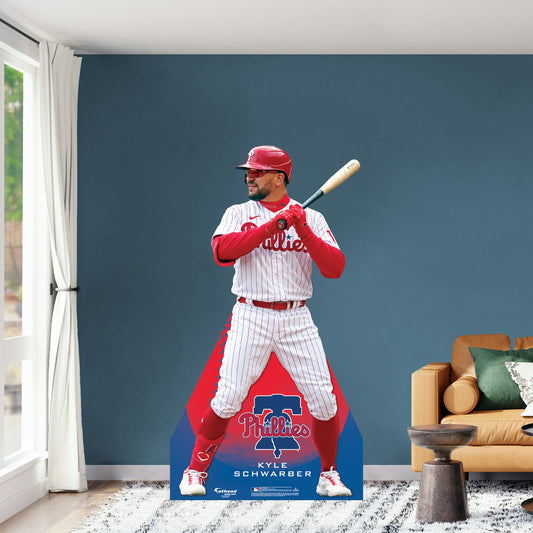Philadelphia Phillies: Kyle Schwarber Life-Size Foam Core Cutout - Officially Licensed MLB Stand Out