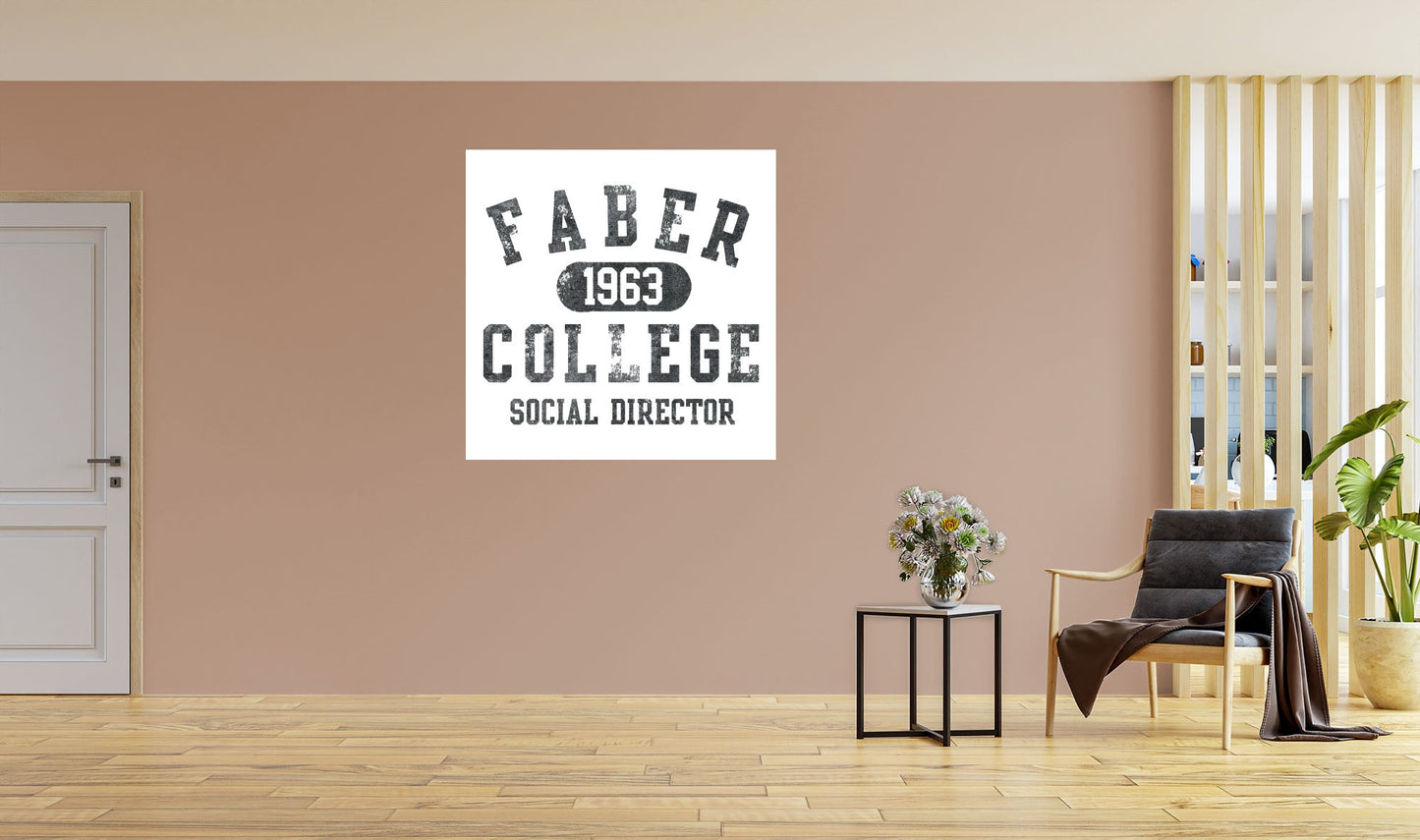 Animal House:  Faber College Mural        - Officially Licensed NBC Universal Removable Wall   Adhesive Decal