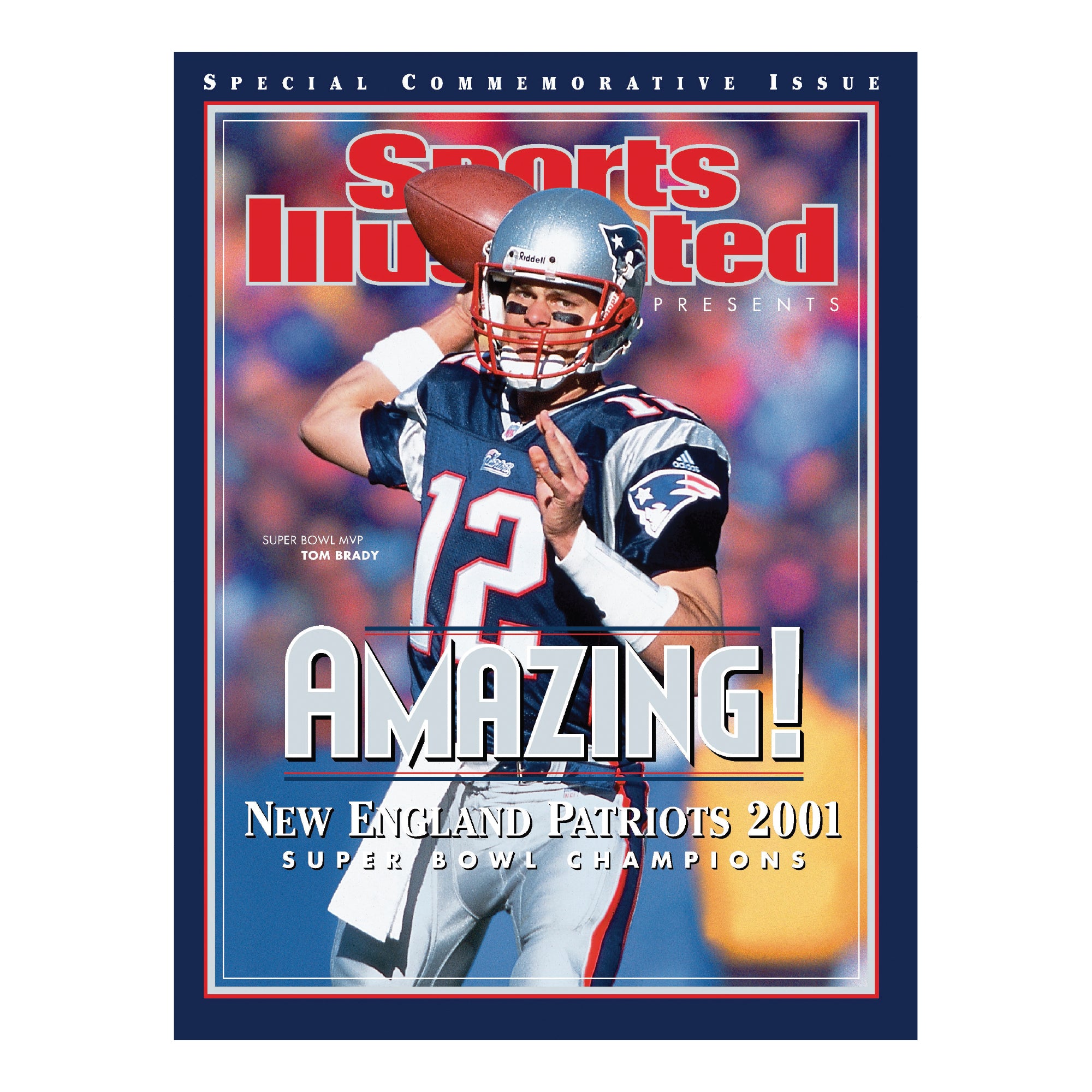 Patriots FATHEAD Super Bowl Champions XLIX Set TOM BRADY - ROB