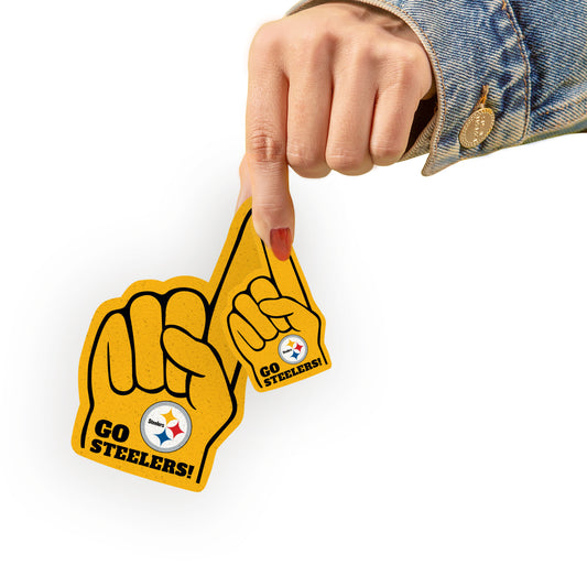 Pittsburgh Steelers: Foam Finger MINIS - Officially Licensed NFL Removable Adhesive Decal