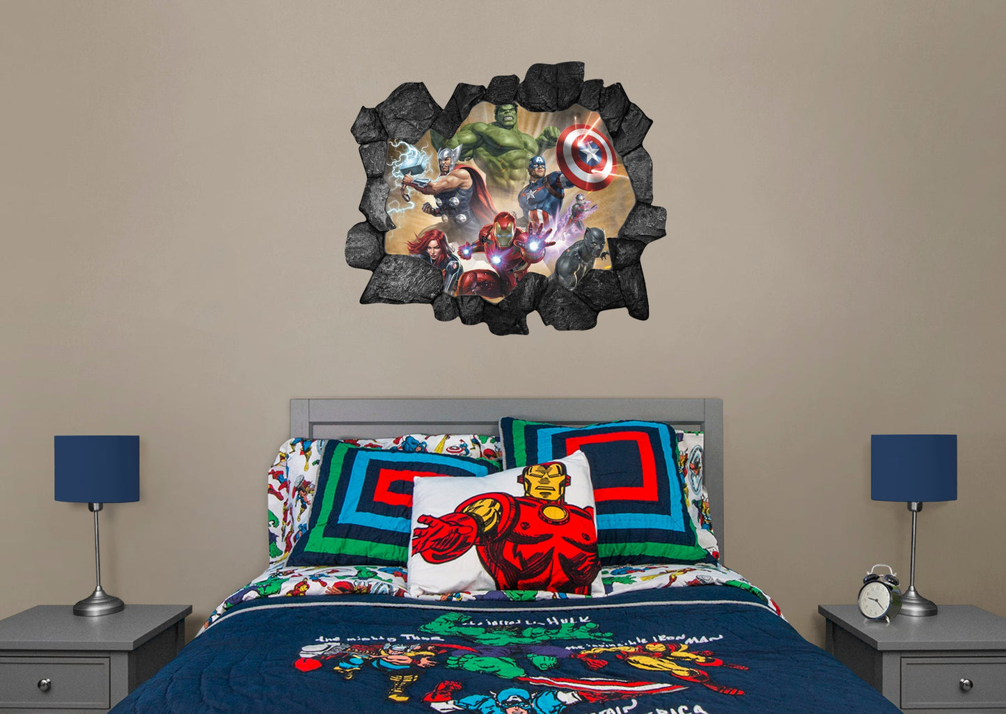 Avengers: Broken Wall 1 Instant Window - Officially Licensed Marvel Removable Adhesive Decal