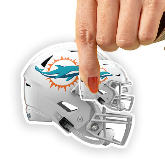 Miami Dolphins: Helmet Minis - Officially Licensed NFL Removable Adhesive Decal