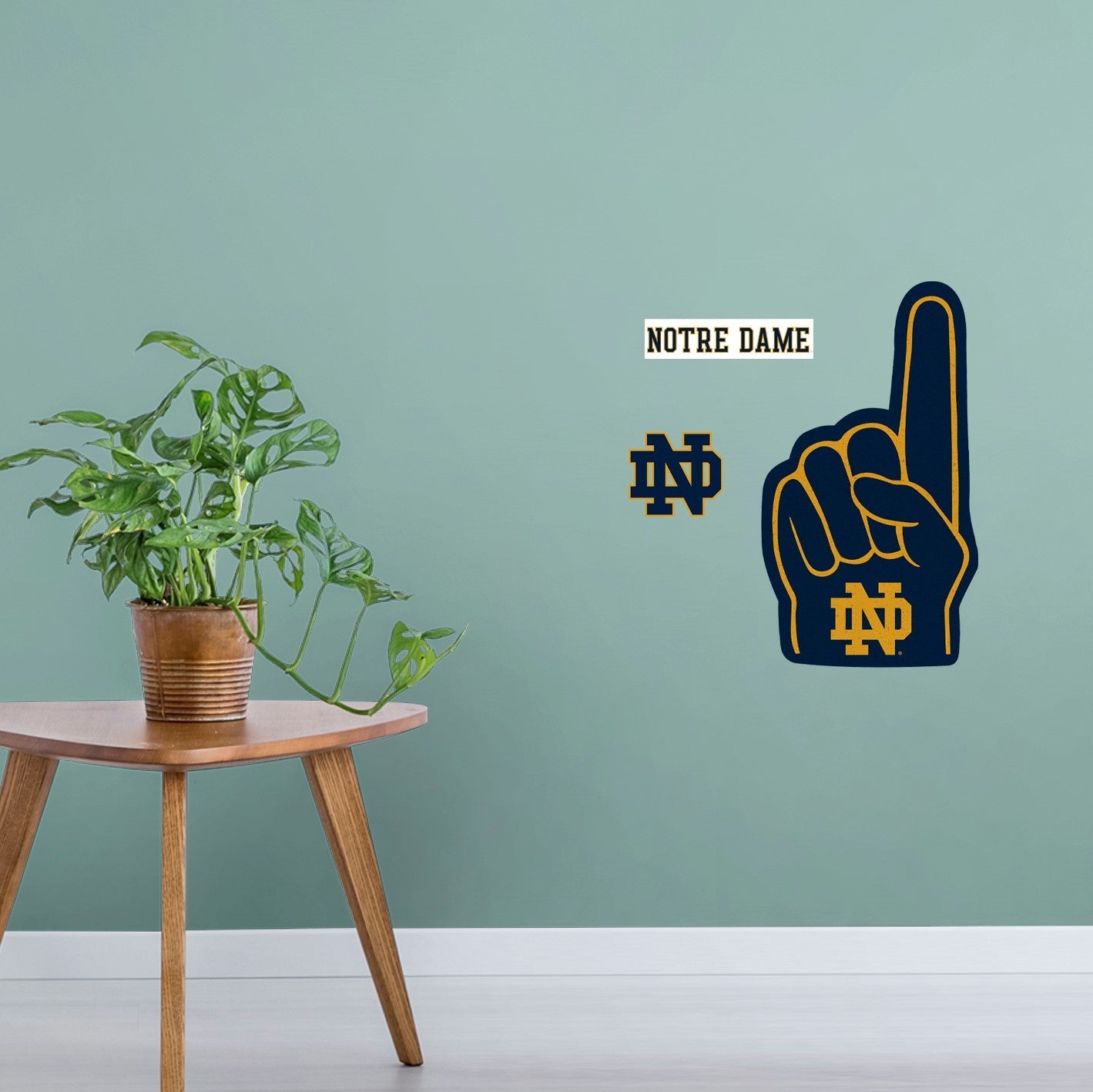 Notre Dame Fighting Irish: ND Foam Finger - Officially Licensed NCAA Removable Adhesive Decal