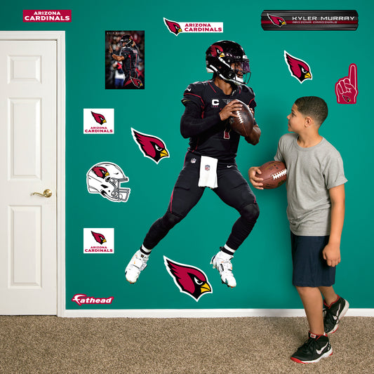 Arizona Cardinals: Kyler Murray Black Uniform - Officially Licensed NFL Removable Adhesive Decal