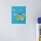 Nursery: Planes Blue Sky Mural        -   Removable Wall   Adhesive Decal