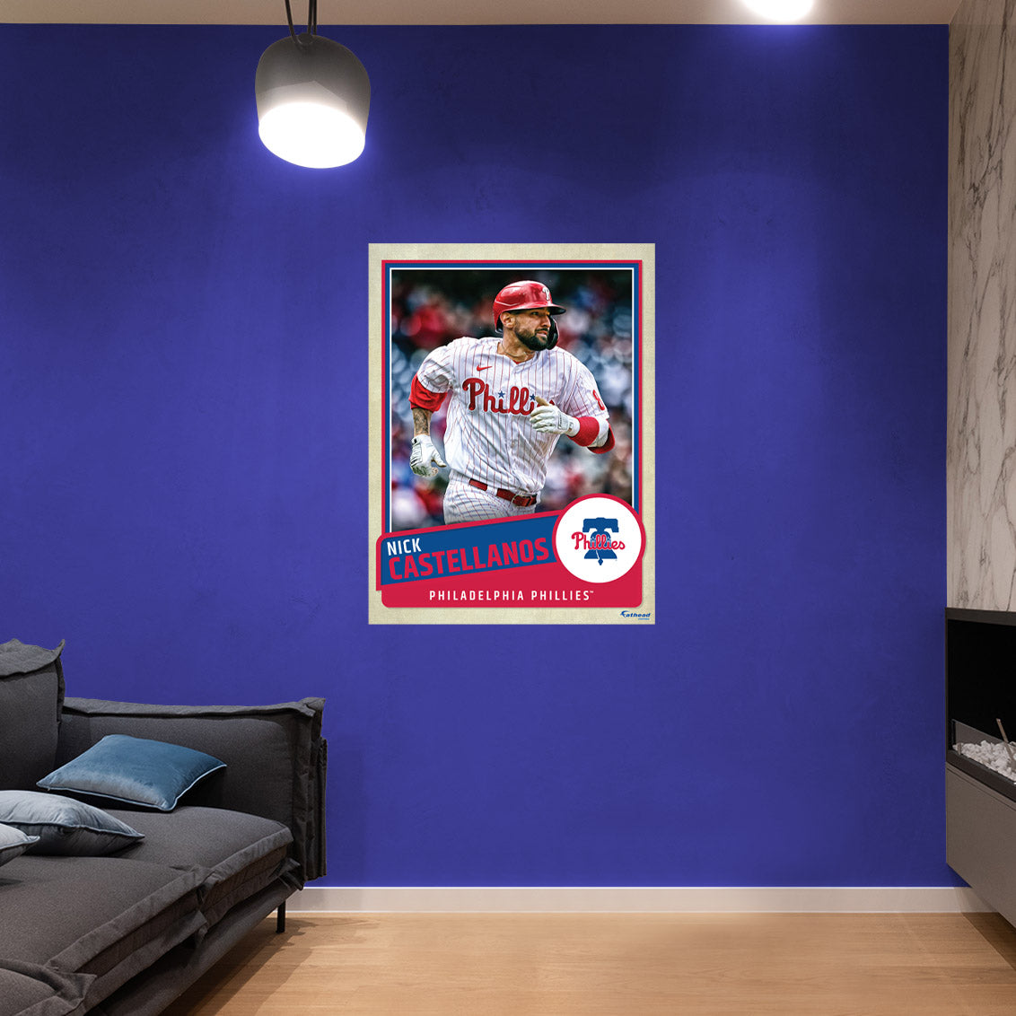 Philadelphia Phillies: Nick Castellanos  Poster        - Officially Licensed MLB Removable     Adhesive Decal