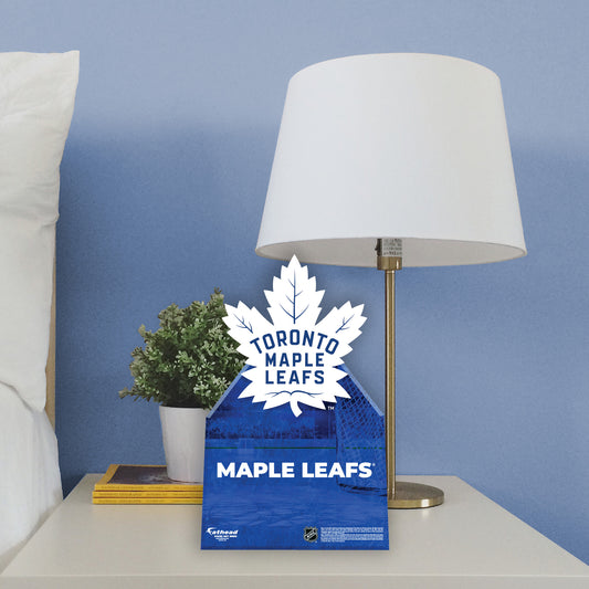 Toronto Maple Leafs:   Logo  Mini   Cardstock Cutout  - Officially Licensed NHL    Stand Out