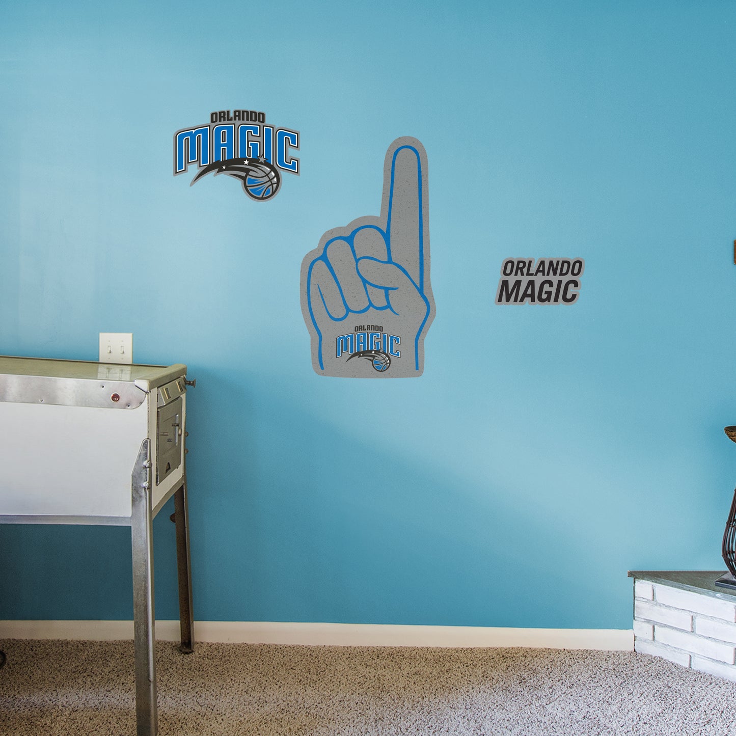 Orlando Magic: Foam Finger - Officially Licensed NBA Removable Adhesive Decal