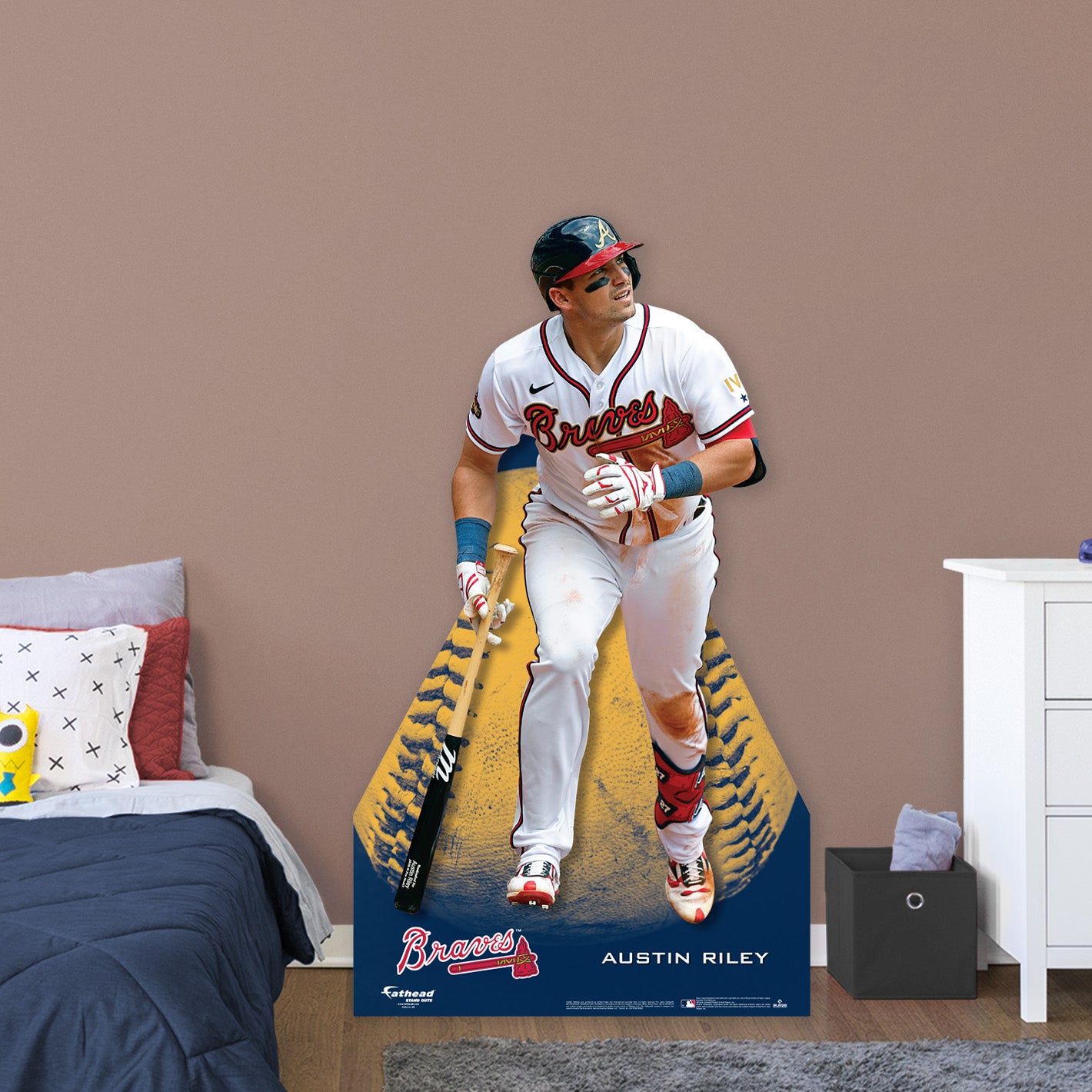 Atlanta Braves: Austin Riley Life-Size Foam Core Cutout - Officially Licensed MLB Stand Out