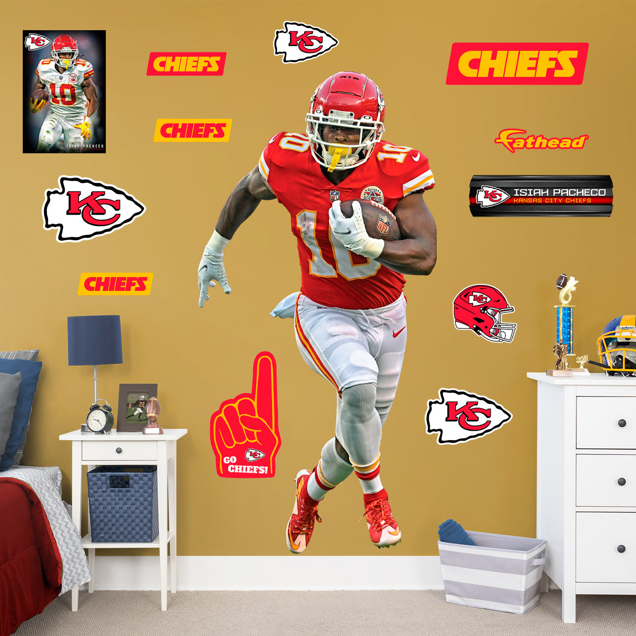 Kansas City Chiefs: Isiah Pacheco 2023 - Officially Licensed NFL Remov –  Fathead